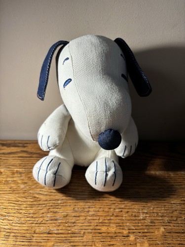 Snoopy American Eagle Denim Plush Stuffed Animal Toy 8” Peanuts Limited Edition - Picture 1 of 8