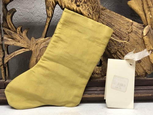 MINI MEDIAS hechas a mano de textiles antiguos por B-VIZ amarillo/verde con floral L86 - Imagen 13 de 18