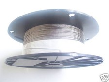 Galvanized Wire Rope Cable 1/16", 7x7, 1000 ft reel