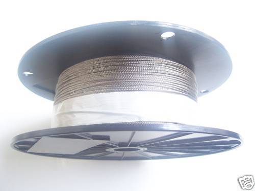 Galvanized Wire Rope Cable 1/16", 7x7, 1000 ft reel - Picture 1 of 1