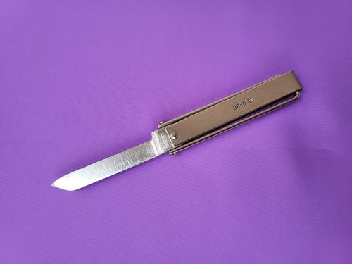Vintage folding knife MINSK USSR Pocket folding knife Soviet frame knife - Picture 10 of 18
