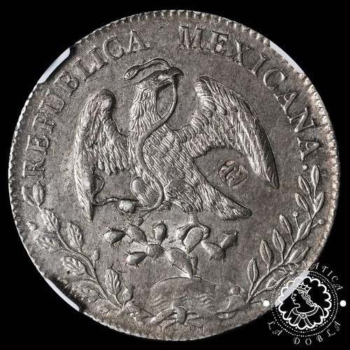 1893 - 8 REALES - Guadalajara JS - MÉXICO - NGC AU Details - Picture 3 of 4