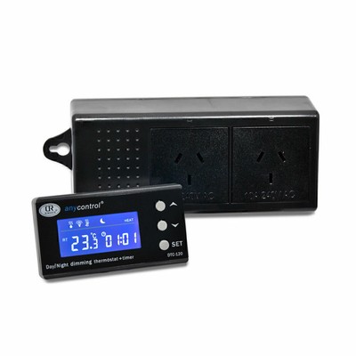 Digital Thermostat Day & Night Dimming w/ Socket Timer Aquarium Heat Incubator