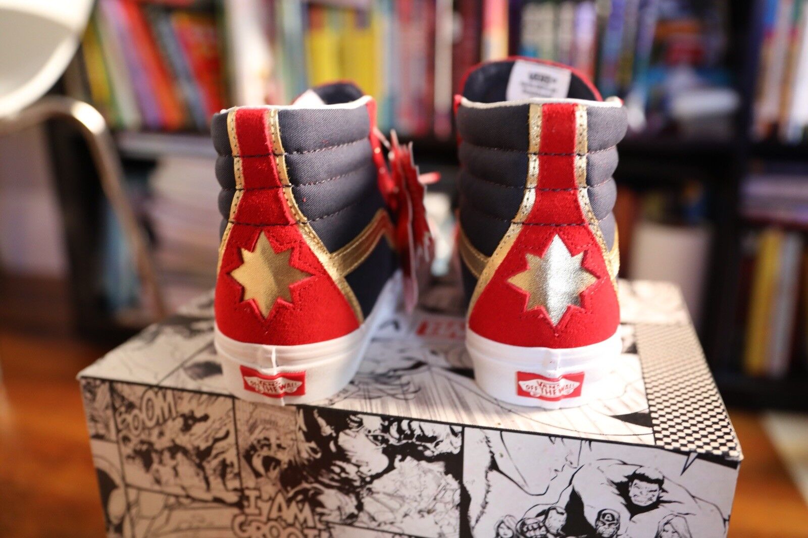 Vans Vans Vans x Marvel Captain Marvel SK8-Hi Size 5.5 Womens Limited Edition 2018 62eecd Vans Vans Vans x Marvel Captain Marvel SK8-Hi Size 5.5 Womens Limited Edition 2018 62eecd