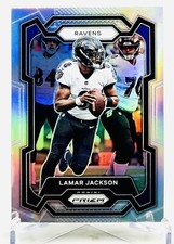 2023 Panini Prizm #18 Lamar Jackson Silver Prizm Baltimore Ravens