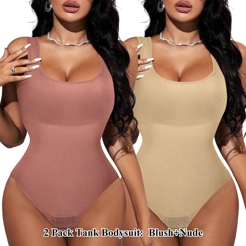 Women Slimming Bodysuit Body Shaper Seamless Tummy Control Shapewear Plus Size - Picture 30 of 31