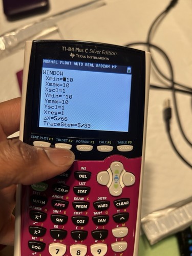 Texas Instrument TI 84 Plus C Graphing Calculator W Cover Tested Raspberry - Picture 4 of 14