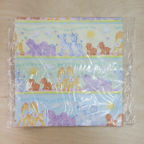 3 Shirt Gift Boxes Plus 4 Sheets Gift Wrap Sailboats Babies Joy - Picture 3 of 9