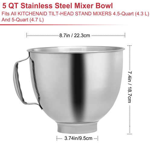 Home Kitchen polished stainless-steel bowl Gadgets Tools Kitchen Stuff Cooking - Picture 3 of 8