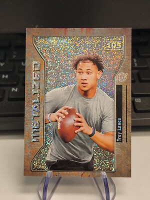 2021 Skybox Metal Universe Champions Silver Dots /199 Trey Lance #105 Rookie RC