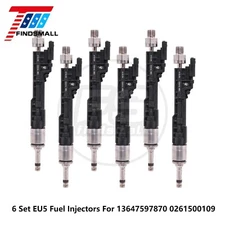 6x Fuel Injectors For BMW 335i 535i 640i 740i 740Li X1 X3 X5 X6 3.0L 13647597870