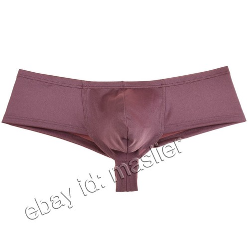 Men Hipster Pure Bikinis Boxers Underwear Guy Spandex Cheeky Boxers Posing Trunk - Picture 1 of 12