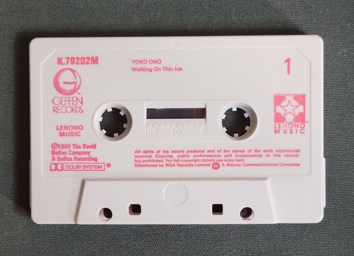 Walking On Thin Ice For John - Yoko Ono -- Cassette Tape - Picture 3 of 4