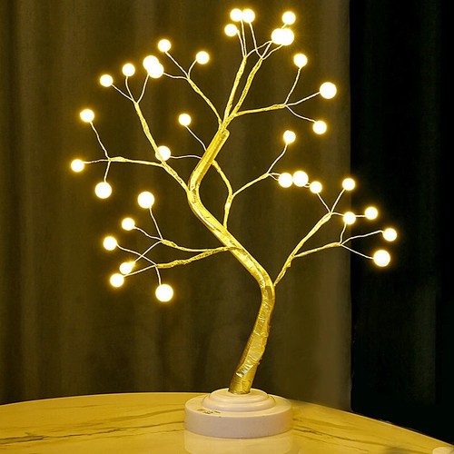 Artificial Bonsai Cherry Blossom Table Desktop Tree LED Lamp Light Decoration - Picture 15 of 28