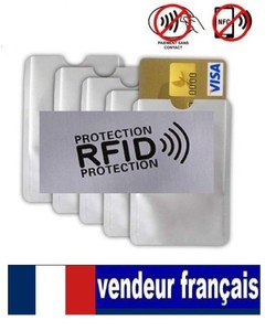 Etui ANTI-PIRATAGE Protection carte Bleue Visa bancaire FR sans contact RFID.NFC