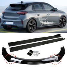 Für Opel Corsa Astra Glänz Frontspoiler Spoilerschwert Lippe + Seitenschweller