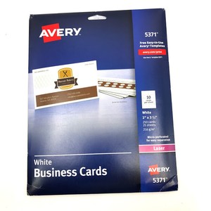 avery printable business cards 5371 laser printer 2 x 3 1 avery business cards 5371