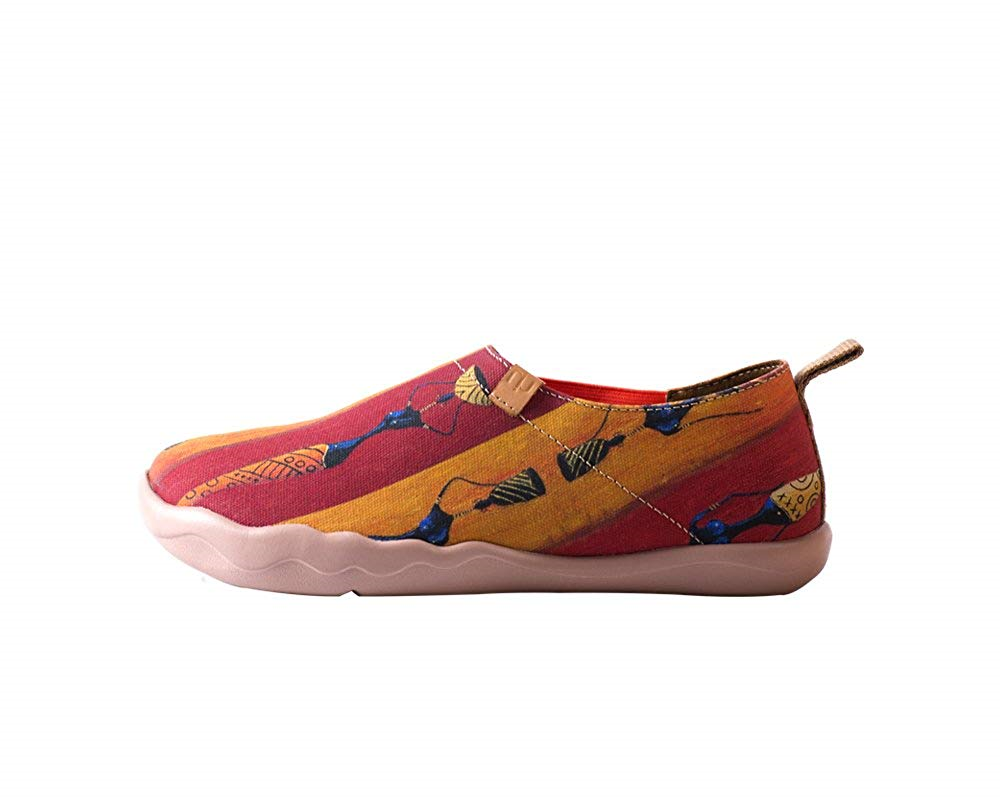 UIN Women's African Series Painted Canvas Slip-on shoes shoes shoes Light Beige 5ba694 UIN Women's African Series Painted Canvas Slip-on shoes shoes shoes Light Beige 5ba694