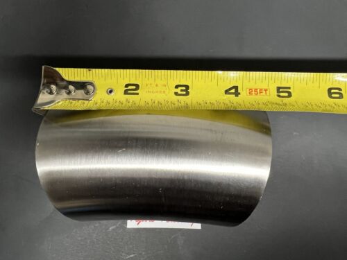 3" 45 Degree Exhaust Bend Elbow Pipe 304 Stainless Steel Butt Weld POLISHED - Foto 3 di 3