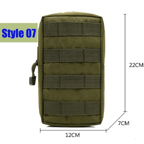 Tactique Molle Sac Taille EDC Sac Médical Sac Accessoires De Chasse Sac Ceinture - Picture 34 of 39