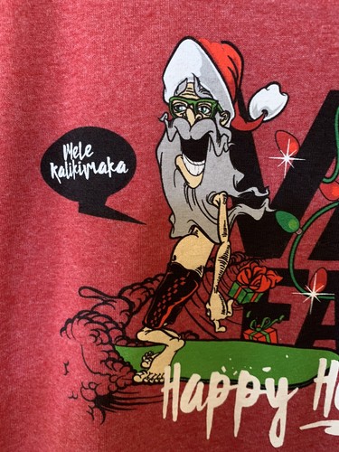 Vans Happy Holidays Mele Kalikimaka Christmas Men's T-Shirt Size M - Foto 2 di 5