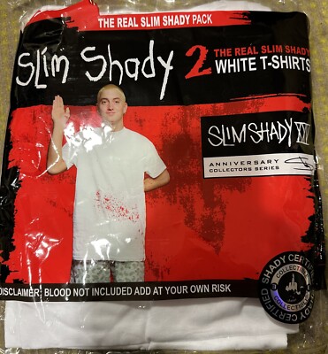 Slim Shady The Real Slim Shady White T Shirts UK