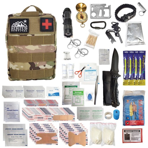 Kit de primeros auxilios y supervivencia Molle premium de 250 piezas - Imagen 46 de 72