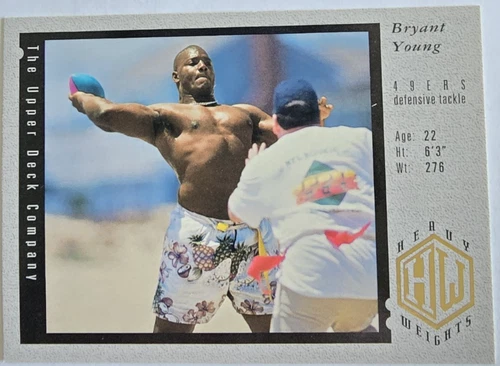 Bryant Young, 1994 Upper Deck Rookie, San Francisco 49ers, Tackle, Card # 36