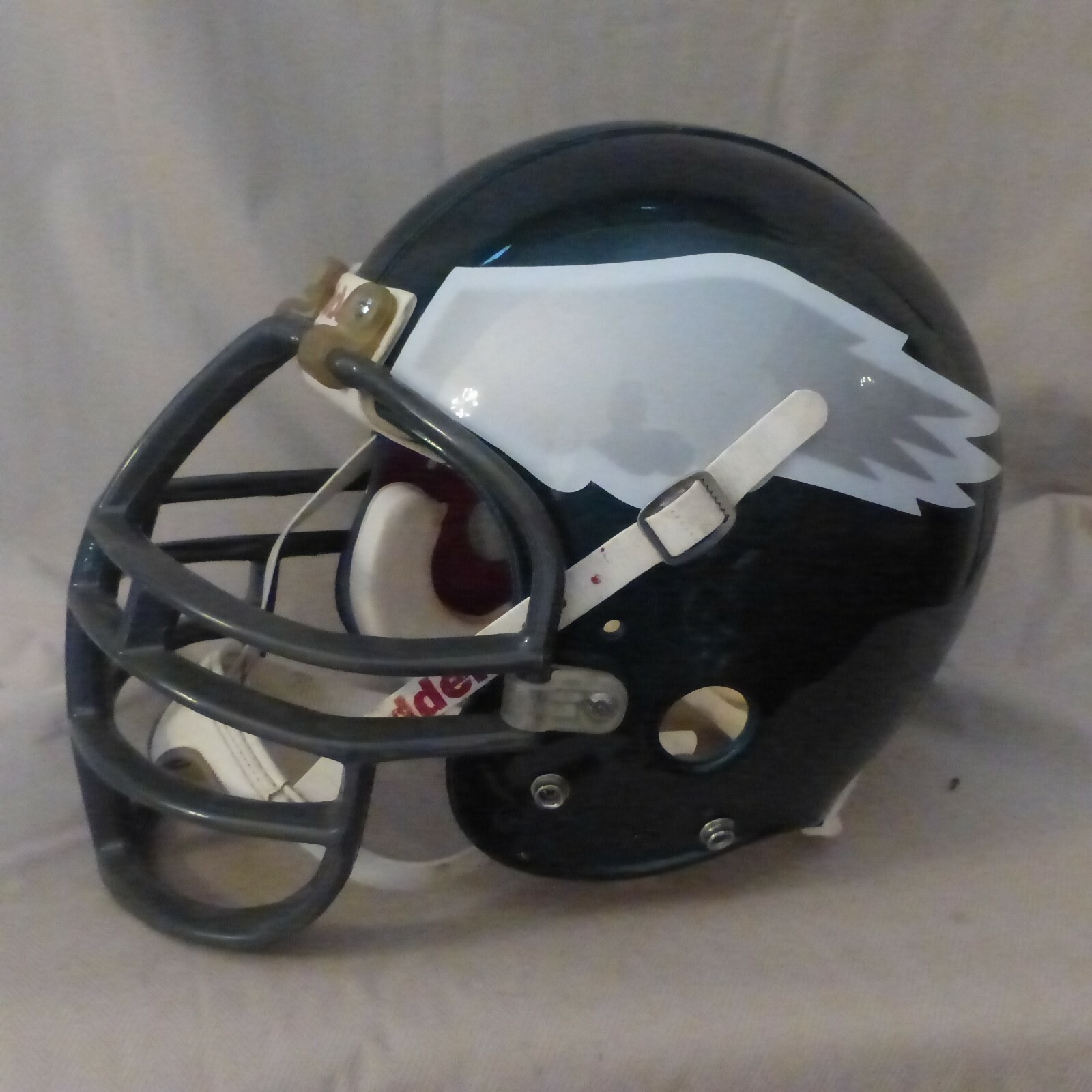 VINTAGE " PHILADELPHIA EAGLES REGGIE WHITE " FULL SIZE RIDDELL VSR-4 HELMET - Picture 2 of 8