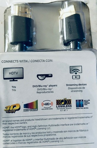 HDMI - HIGH DEFINITION MULTIMEDIA INTERFACE HDMI KABEL - 6 FUSS GE - Bild 2 von 2