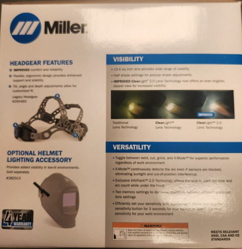 MILLER 288722 DIGITAL INFINITY WELDING HELMET CLEARLIGHT 2.0-RELIC - Picture 2 of 3