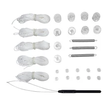 White RV Window Shade Restringing Kit for RV Day Night Pleated Shade Repair Kit