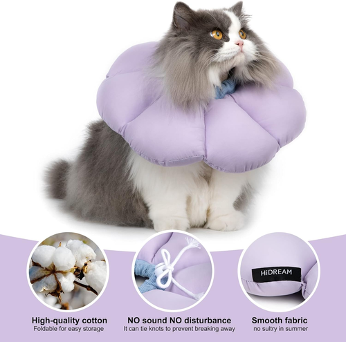 Cat Cone Collar,Cute Waterproof Cat Recovery Collar,Anti-Bite Lick Wound Healing - Picture 3 of 12
