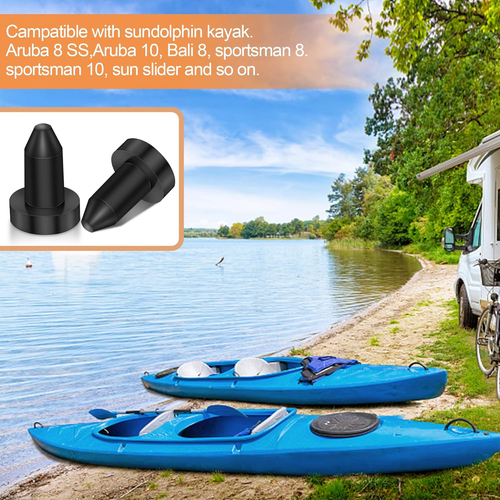 4 Pack 1/2" Kayak Drain Plug Push for Sundolphin Pelican Kayaks Pond Prowler - Picture 5 of 12