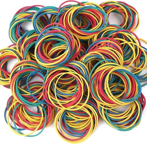 400pk Strong Elastic Rubber Bands Assorted Colours Sizes Home, School and Office - Picture 5 of 9