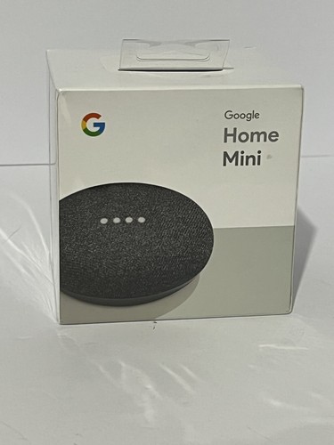 Google Home Mini Smart Assistant - Charcoal (GA00216-US-2018) New Sealed - Picture 1 of 5