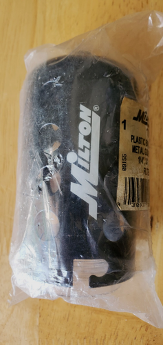 MILTON 1018-P CUENCO DE PLÁSTICO CON PROTECTOR DE METAL PARA FILTRO DE 1/4" 3/8" 1/2" *NUEVO* - Imagen 2 de 5