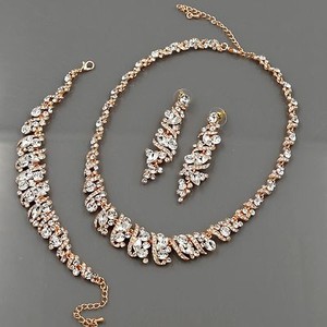 Details About Rose Gold Gp Crystal Necklace Earrings Bracelet Bridal Wedding Jewelry Set 00490 Details About Rose Gold Gp Crystal Necklace Earrings Bracelet Bridal Wedding Jewelry Set 00490
