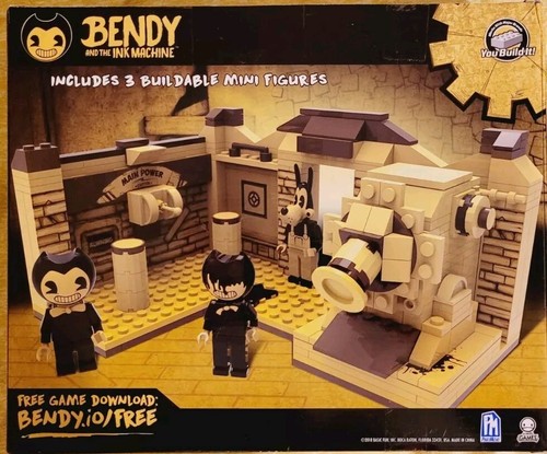 BENDY AND THE INK MACHINE ROOM BUILDABLE SCENE SET INCLUDES 3 BUILDABLE FIGURES. - Picture 3 of 7