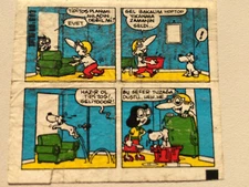 Tipi Tip bubble gum chewing inserts gum wrappers no.608 sticker old Series 80s