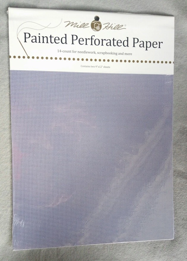 Mill Hill painted perforated paper 14ct 9"x12"x 2 sheet pack for cross stitch. - Image 2 of 4