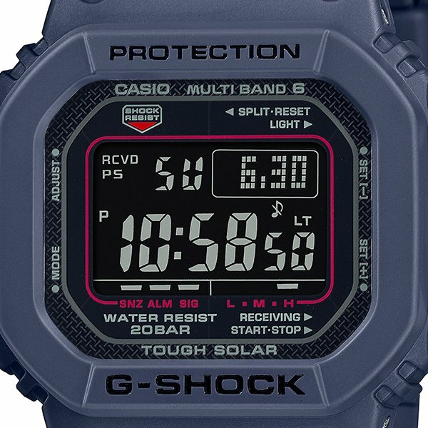 CASIO G-SHOCK GW-M5610U-2JF Blue Navy Red Men's watch Radio CASIO G-SHOCK GW-M5610U-2JF Blue Navy Red Men's watch Radio