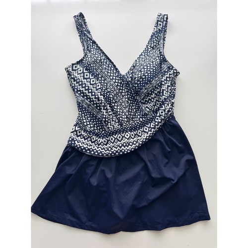 Maxine of Hollywood Badekleid Bauchkontrolle Einteiler Badeanzug 18W