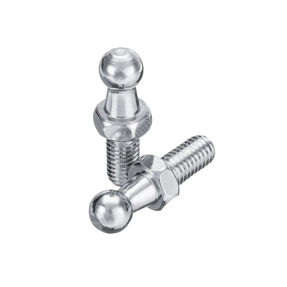 2x 10mm M6 M8 Metal Boot Bonnet Gas Strut End Fitting Ball Pin Joint Universal - Image 4 of 4