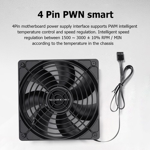 120mm Chassis Fans Hydraulic Bearing PWM 4Pin Chassis Radiator for Desktop Case - Afbeelding 9 van 15