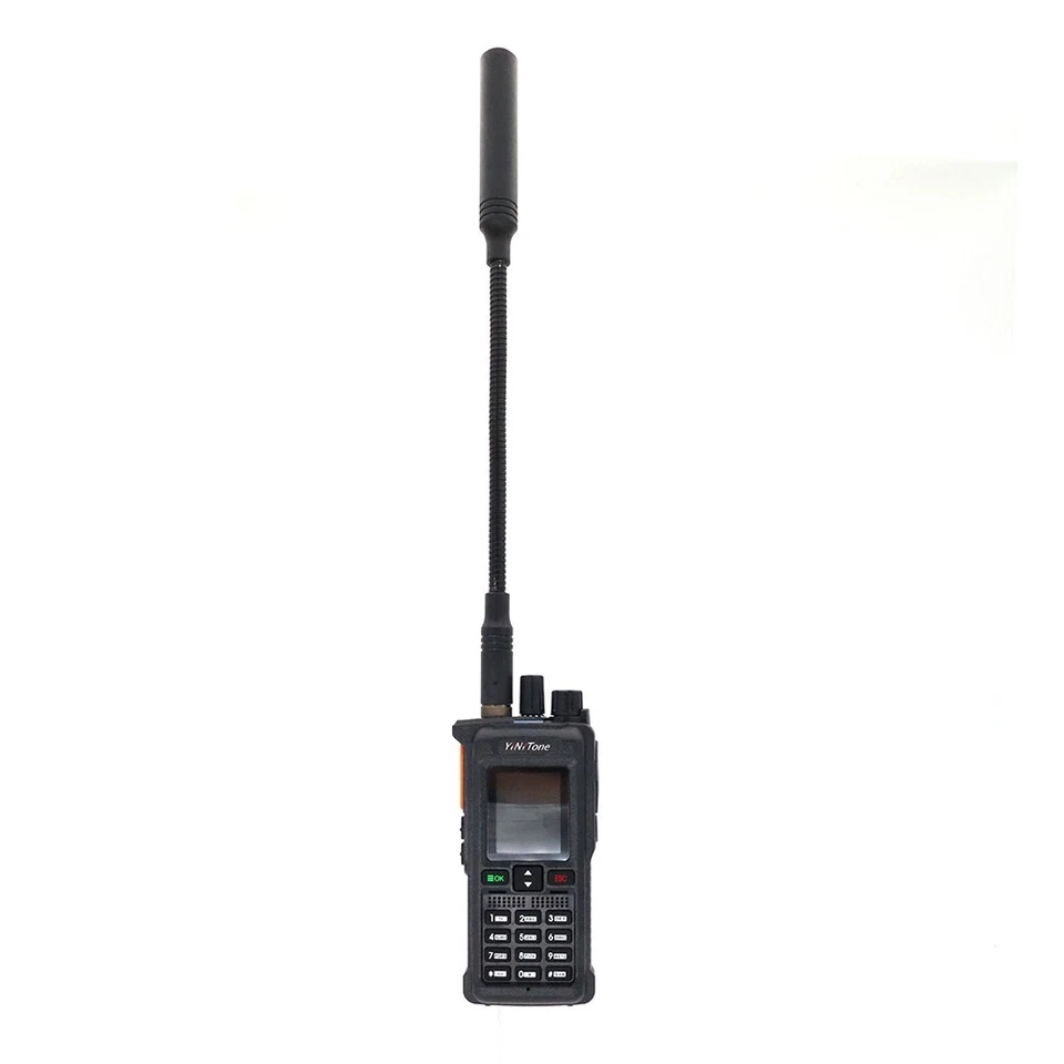 Antena de tubo de ganso 33 cm para baofeng/Kenwood/HYT walkie talkie UHF SMA-hembra Foto 2 de 4