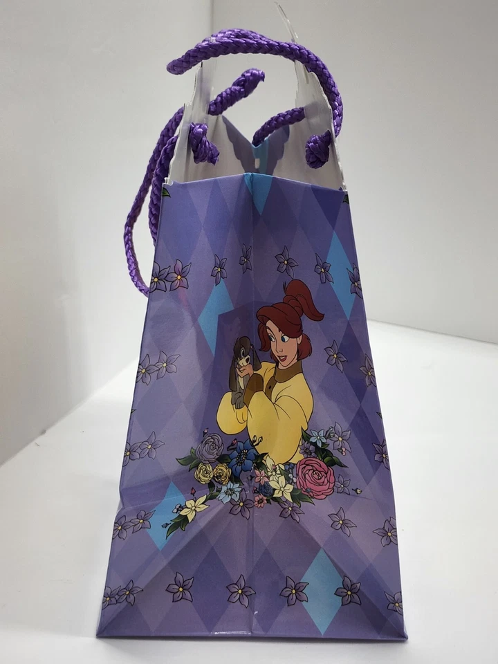 Anastasia Gift Bag Vintage Blue Princess Dog Flowers 1997 - Image 4 of 4