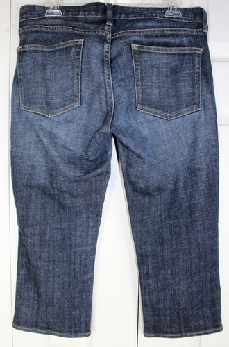 Womens J. Crew Matchstick Capri cropped blue jeans size 30 33x20 - Picture 2 of 3
