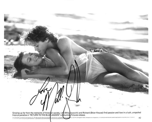 ORIGINAL 1991 Studio Photo Milla Jovovich Signed Autographed 8x10 Photo PSA COA! - Picture 1 of 3