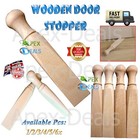 Wooden Door Stopper Wedge Traditional Handmade Hold Block Jammer 1/2/3/4/5/6pcs